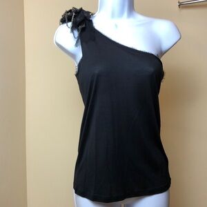 Alice & Olivia Silk ones shoulder tank